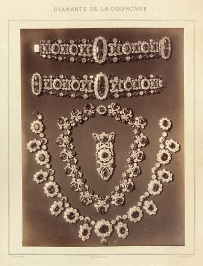 null Diamants de la Couronne de France. 1887. Photographie Berthaud.
9, rue Cadet,...