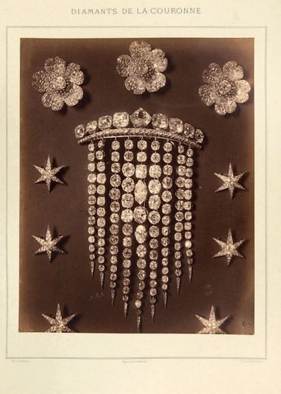 null Diamants de la Couronne de France. 1887. Photographie Berthaud.
9, rue Cadet,...