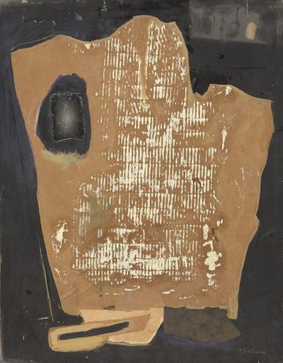 Pierre GRIMM (1898-1979) Composition
Technique mixte signée en bas à droite.
68 x...