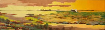 Paul-Georges KLEIN (1909-1994) Vue de Camargue
Huile sur toile signée en bas à droite.
64...