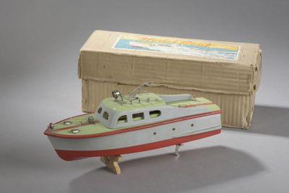 null JAPAN Model Boat Vert pale 1950 avec sa boite 

Long. 32 cm