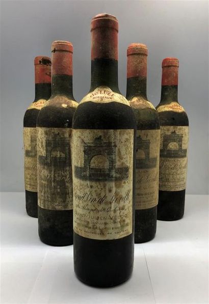 6 bouteilles de Château Léoville Las Cases...