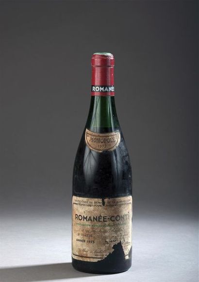 null 1 bouteille du Domaine de la Romanée-Conti 1975

Etiquette sale et abîmée, déchirée...