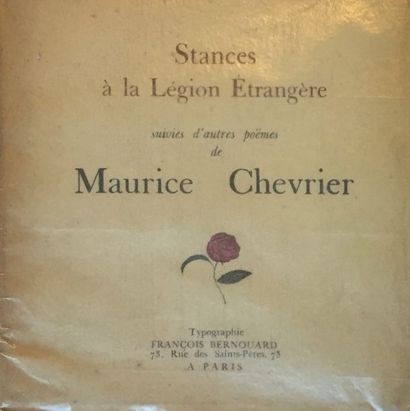 CHEVRIER Maurice (Maurice Cremnitz, dit) [1875 - 1935], poète de l'École romane et...