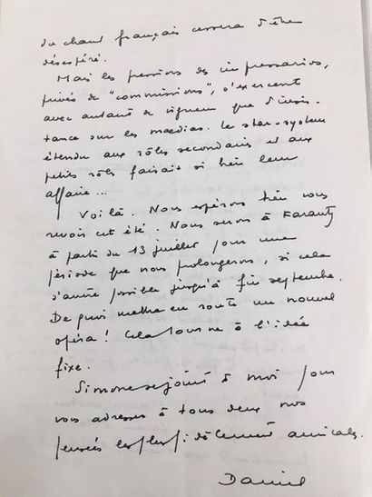 [PASCAL Claude] Importante correspondance musicale, adressée à Claude Pascal, archivée...