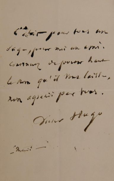HUGO Victor [Besançon, 1802 - Paris, 1885], poète et écrivain français