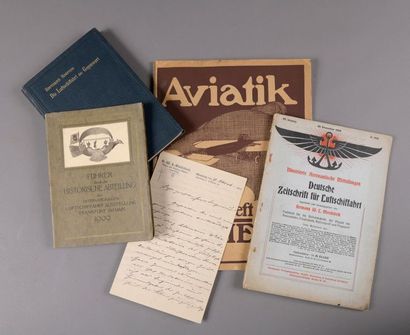 null Les débuts de l'aviation en Allemagne: 4 ouvrages 1903 à 1909.
- Die Luftschiffahrt...