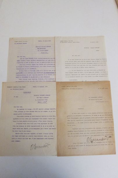 ROBERT ESNAULT-PELTERIE 4 lettres tapuscrites à Jacques Mortane, 1930.
On joint un...
