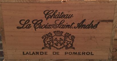  12 bottles of CHÂTEAU LA CROIX SAINT ANDRE Lalande de Pomerol 2000 in CBO
