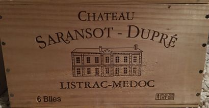 6 bouteilles de Château SARANSOT-DUPRE Listrac...