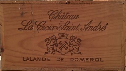null 12 bottles of CHÂTEAU LA CROIX SAINT ANDRE Lalande de Pomerol 2001 in CBO