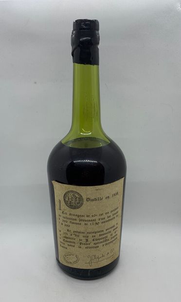 null 1 magnum ARMAGNAC Chapoulié 1938, haute épaule, étiquette très légèrement d...