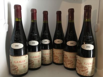 null 6 bouteilles de GAMAY DE TOURAINE 1999 de Dominique Dorange