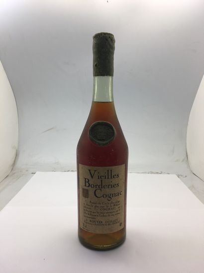 null 1 bouteille 70 cl de COGNAC VIEILLES BORDERIES Rouyer Guillet, mise années 50...