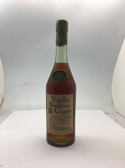 null 1 bottle 70 cl of COGNAC VIEILLES BORDERIES Rouyer Guillet, presumed 50's, slightly...