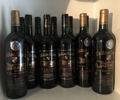 11 bottles of CAHORS du Château Eugénie,...