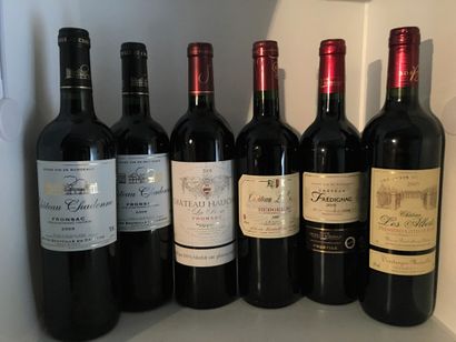 12 bouteilles dont 3 Château MOULIN A VENT,...
