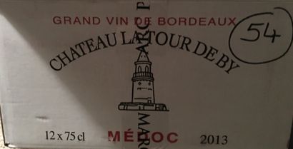 null 12 bottles of Château LA TOUR DE BY Médoc 2013