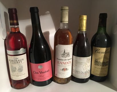 null 12 bouteilles de Rosé, diverses régions de France