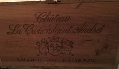 null 12 bottles of CHÂTEAU LA CROIX SAINT ANDRE Lalande de Pomerol 2001 in CBO