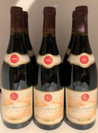 null 6 bottles of CROZES-HERMITAGE 2001 Guigal