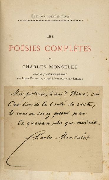 CHAMPFLEURY Monsieur de Boisdhyver. Paris, Alexandre
Cadot, 1857. 5 vol. in-8, demi-bas....