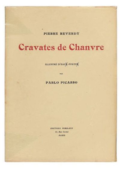 REVERDY, Pierre Cravates de chanvre. Paris, Ed. Nord-Sud, 1922. In-8, front., 43...