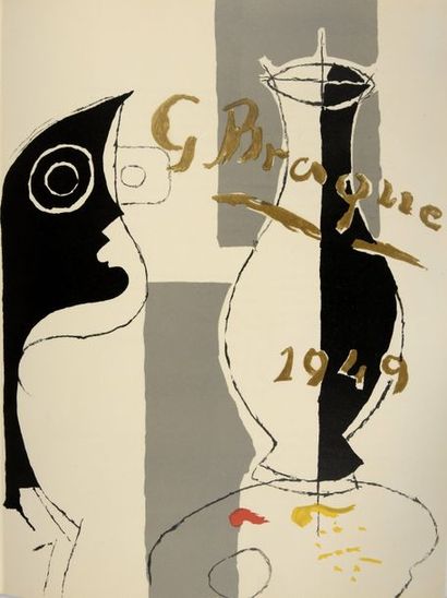 [REVERDY, Pierre] Derrière le miroir. Georges Braque. N°135- 136. Paris, Maeght,...