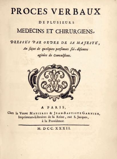 null [CONVULSIONNAIRES] - Recueil factice de 20 pièces sur les Convulsionnaires de...