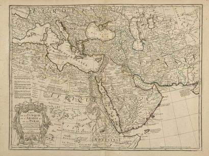 [CARTE] - ISLE, G. de L' Map of Turkey, Arabia and Persia where you can see the whole...