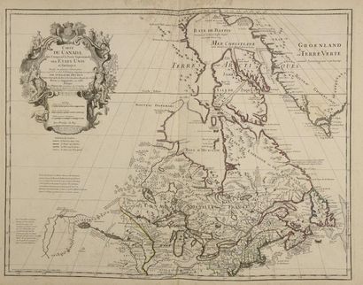 [CARTE] - ISLE, Guillaume de L' Carte du Canada qui comprend la partie septentrionale...