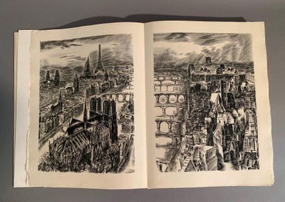null SUARES, André - Paris. Burins d’Albert Decaris. Paris, Creuzevault, 1950. In-folio,...