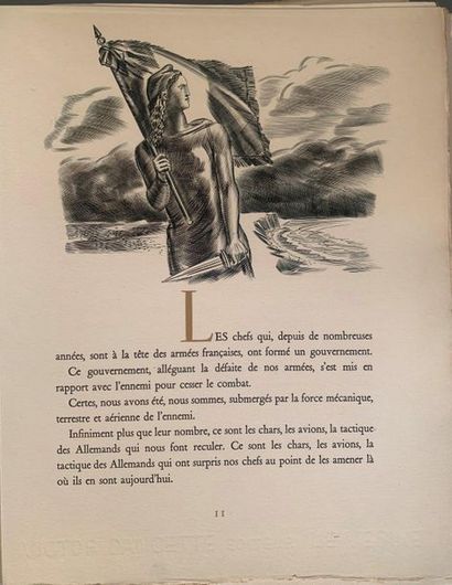 null DE GAULLE] - Honneur et patrie. Voici le général De Gaulle. Illustrations de...