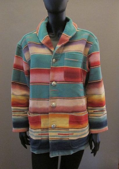 null Ralph LAUREN

Veste en coton multicolore en dégradé d'inspiration amérindienne

Taille...