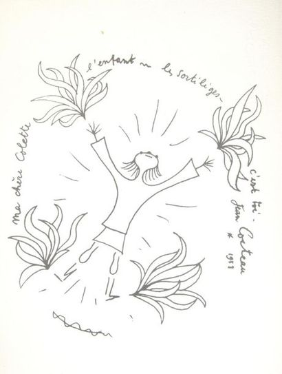 null COCTEAU Jean [Maisons-Laffitte, 1889 - Milly-la-Forêt, 1963], poète et écrivain...