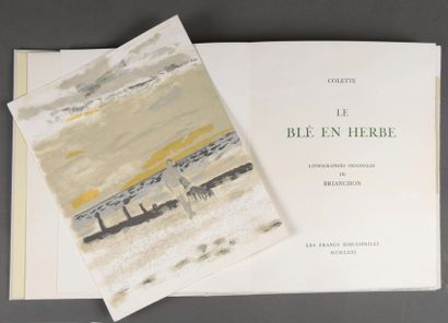 null COLETTE - Le Blé en herbe. Lithographies originales de Brianchon.. Paris, Les...