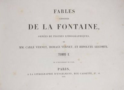 null LA FONTAINE, Jean de - Fables choisies ornés de figures lithographiques de MM....