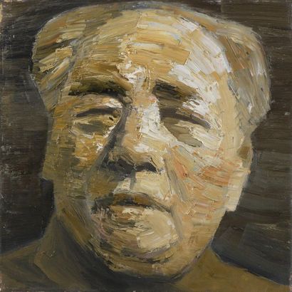 null GAO Zengli (né en 1964) 

Mao, circa 2005

Huile et collage de papier sur toile,...