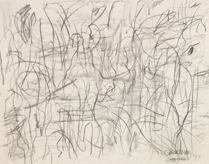 null COJAN Aurel (1914-2005), Compositions abstraites Six techniques mixtes sur papier,...