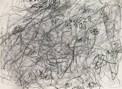 null COJAN Aurel (1914-2005), Compositions abstraites Six crayons gras sur papier,...