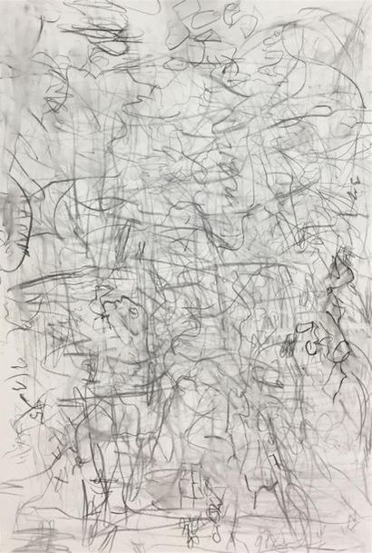 null COJAN Aurel (1914-2005), Composition abstraite Crayon gras sur papier, signée...