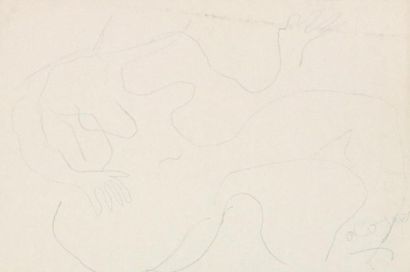 null COJAN Aurel (1914-2005), Compositions abstraites Six pastel et encre sur papier,...