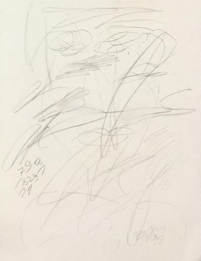 null COJAN Aurel (1914-2005), Compositions abstraites Six crayons gras et mine de...