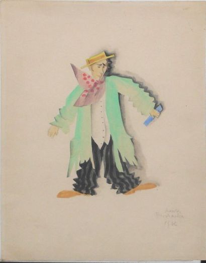null PROCHASKA (XXe siècle)

Clown, 1938

Aquarelle sur papier

Signée et datée en...