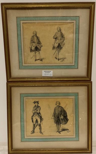 null Jules TENIER (actif au XIXème siècle)

Portraits d'homme en costumes civils,...