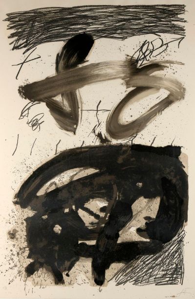 null Antoni TAPIÈS (1923-2012)

Black composition

Lithograph, signed lower right...