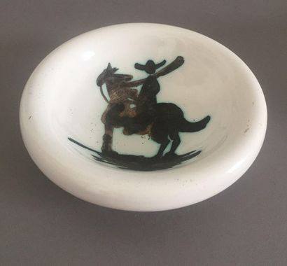 null Pablo PICASSO (after) & MADOURA (editor)
Ashtray "Picador". Proof in white earthenware...