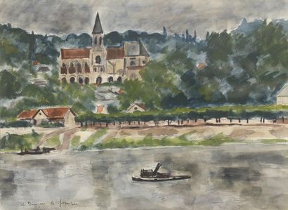 André Albert Marie DUNOYER DE SEGONZAC (1884-1974)

River...