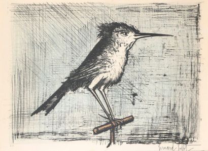 null Bernard BUFFET (1928-1999)

Oiseau

Lithographie imprimée en noir et bleu, signée...