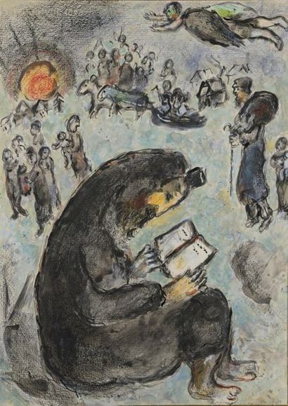 null Marc CHAGALL (Vitebsk 1887 - 1985 Saint-Paul-de Vence)

The Jew at Prayer, ca.1975

Sleeve,...